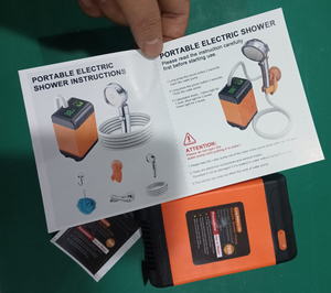Douche de <span class=keywords><strong>camping</strong></span> portable 12V 4800mAh-9000mAh <span class=keywords><strong>Pompe</strong></span> de douche électrique avec écran numérique intelligent pour la baignade en plein air, la randonnée, les voyages - Product Image 2