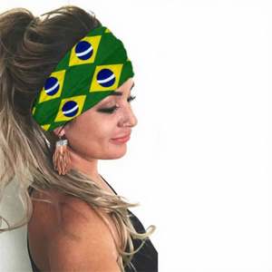 Diadema Deportiva Elástica Ancha con Patrón de Bandera Nacional, Unisex, para Yoga, Primavera 2026, Copas Mundiales de Fútbol, Baloncesto, Venta al Por Mayor - Product Image 1