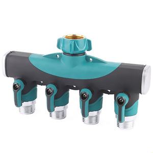 Répartiteur de <span class=keywords><strong>tuyau</strong></span> d'<span class=keywords><strong>arrosage</strong></span> de jardin à 4 voies en métal de 3/4 pouce, connecteurs d'eau de jardin - Product Image 5