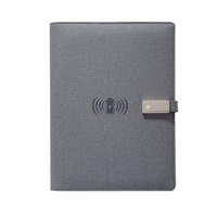 Carnet de notes multifonctionnel rechargeable A5 promotionnel avec batterie externe intégrée