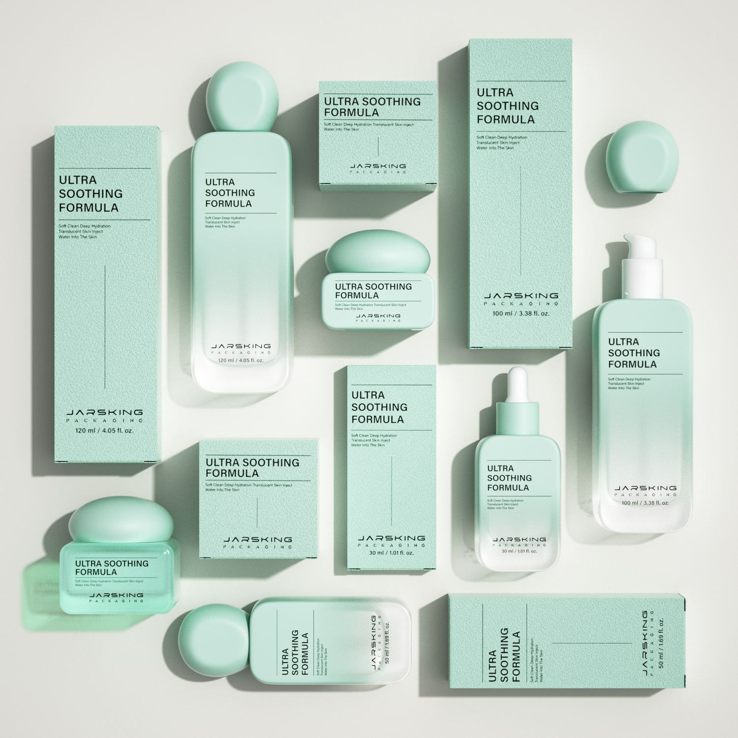 face wash packaging glass cream