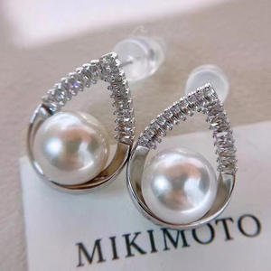 S925 Silver DIY <b>Pearl</b> Accessories Empty Holder Concealer Pendant Earrings Fashion <b>Jewelry</b> <b>Set</b> 9293 - Product Image 4