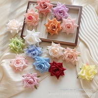 Guirlande murale de roses artificielles DIY, fleurs faites à la main en plastique et soie, décoration de mariage, décoration intérieure, accessoires de photographie en extérieur