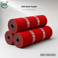 Gazon artificiel rouge de 20 mm pour cérémonies, mariages, événements, expositions, terrains de jeux scolaires, aires de jeux pour enfants, décoration de sol