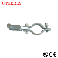Serre-tube réglable en acier au carbone électrogalvanisé UTTERLY UTT20Q, taille 20 mm, capacité de charge 1000 kg, résistant à la corrosion, conforme CE