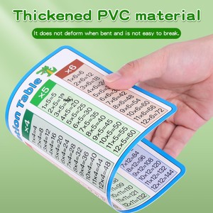 Tableau <span class=keywords><strong>de</strong></span> Multiplication et <span class=keywords><strong>de</strong></span> Division pour Enfants, Affiche Laminée, Tableau des Multiplications, Affiche d'Apprentissage Précoce, Aide <span class=keywords><strong>Math</strong></span>ématique Recommandée par les Enseignants - Product Image 4