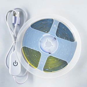 <span class=keywords><strong>Bande</strong></span> <span class=keywords><strong>LED</strong></span> COB <span class=keywords><strong>1m</strong></span> 3m 5m 6V, éclairage USB avec variateur tactile, blanc froid, blanc chaud, blanc neutre, ruban flexible dimmable pour cuisine, chambre, nuit - Product Image 1