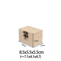 Étui à rabat en bois de pin avec Logo OEM personnalisé, boîte de rangement en bois pour bijoux, vente en gros