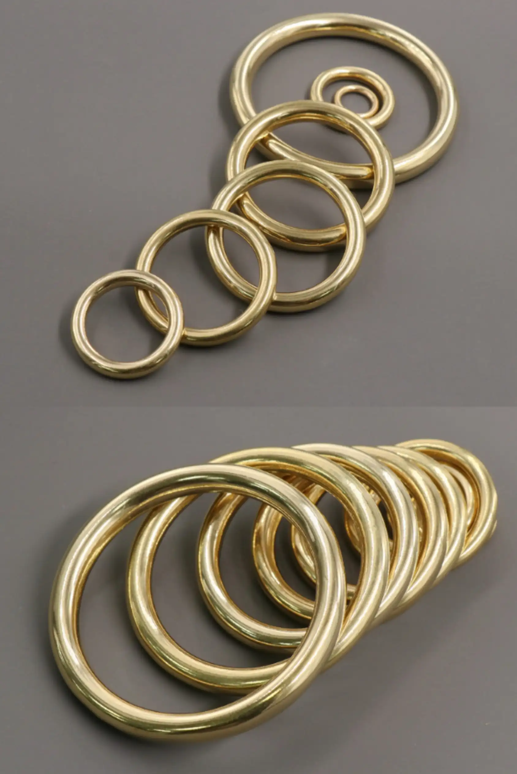 Brass Ring Ringbrass S1067 Custom Size Brass O Ring Round Circle Ring Bag Accessories