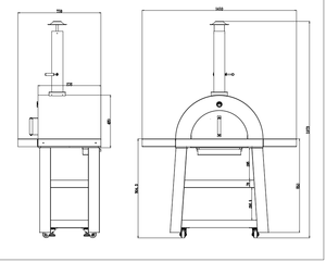 مشاوي شواء حديثة وفاخرة لحرق الفحم والخشب من الفولاذ المقاوم للصدأ للاستخدام المنزلي الممتاز بسعر الجملة - Product Image 6