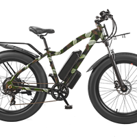 Samebike — vélo électrique de 26 pouces, 350W, pneus larges, cadre moteur Max, 48V, 750w, pour la chasse