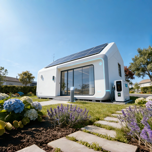 Casa Cápsula Inteligente: Mini Casa Prefabricada con Paneles Solares y Cargador <span class=keywords><strong>para</strong></span> Vehículos Eléctricos - Product Image 4