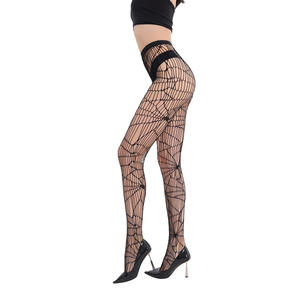 <span class=keywords><strong>Medias</strong></span> negras con líneas de red de pesca <span class=keywords><strong>Medias</strong></span> de base delgada Pantimedias de mujer <span class=keywords><strong>caladas</strong></span> Jacquard - Product Image 3