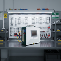 Machine de soudage par points au laser à fibre QCW pour le soudage par points de boîtiers d'éclairage LED en acier inoxydable et le raccordement de plaques minces en microélectronique
