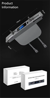 Hub USB Chargeur pour Tesla Model Y Juniper Model 3 Highland 24-26, Chargeur de Téléphone, Station d'Accueil pour Console Centrale, Accessoires