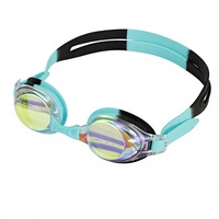 Lunettes de natation en silicone haute définition et haute qualité, nouveau design brillant, protection UV pour enfants, anti-buée, étanches, dessin animé, écologiques