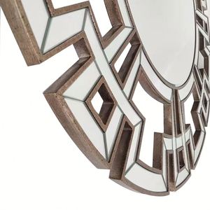 Miroir mural rond suspendu de grande taille, cadre d'art moderne décoratif pour la maison, vente en gros - Product Image 6