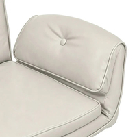 Chaise de bureau confortable et luxueuse avec accoudoirs incurvés et mobiles, réglable en hauteur, dossier souple, idéale pour le télétravail