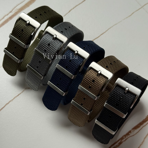 Dây đeo đồng hồ bằng vải chắc chắn, thoáng khí, hai lớp, thay thế 20mm 22mm, chất liệu nylon cao cấp, bền, hạt nhỏ, dây đeo NAT0 - Product Image 3
