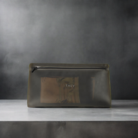 Sacs à fermeture éclair noirs givrés personnalisés, emballage écologique en polyéthylène pour vêtements, pochette en plastique refermable, impression sérigraphique du logo
