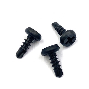 สกรูเจาะยึดหัว Torx แบบมีร่องสำหรับงานโครงสร้าง คุณภาพสูง ทนทาน สีขาวดำ ขายส่ง - Product Image 1