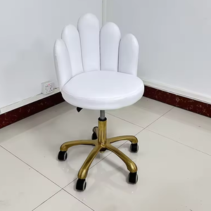 Hot Stylish Modern Barbershop Adjustable Swivel Haircut Chair Leather <b>pink</b> Salon Styling Chairs <b>Stool</b> with Wheel - Product Image 1