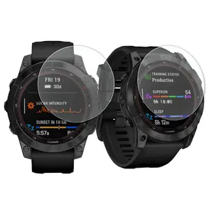 For Garmin Fenix 7 7S 7X Elite Version Watch Screen Protector Anti-Scratch Protective Film Premium Tempered Glass Film