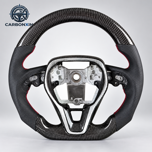 Volant personnalisé en fibre de carbone forgée avec LED pour Toyota Corolla Le E160 E210 Gr LC300 Fortuner Land Cruise GR 2010 2021 2022 - Product Image 3