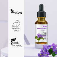 Huile de fleur de violette pure naturelle en gros, huile essentielle de fleur de violette pour diffuseur d'arômes et bougies
