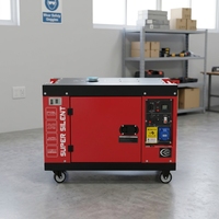 Groupe électrogène diesel super silencieux refroidi par air ATS 12V DC Démarrage électrique 220V/380V Alimentation de secours domestique Protections multiples