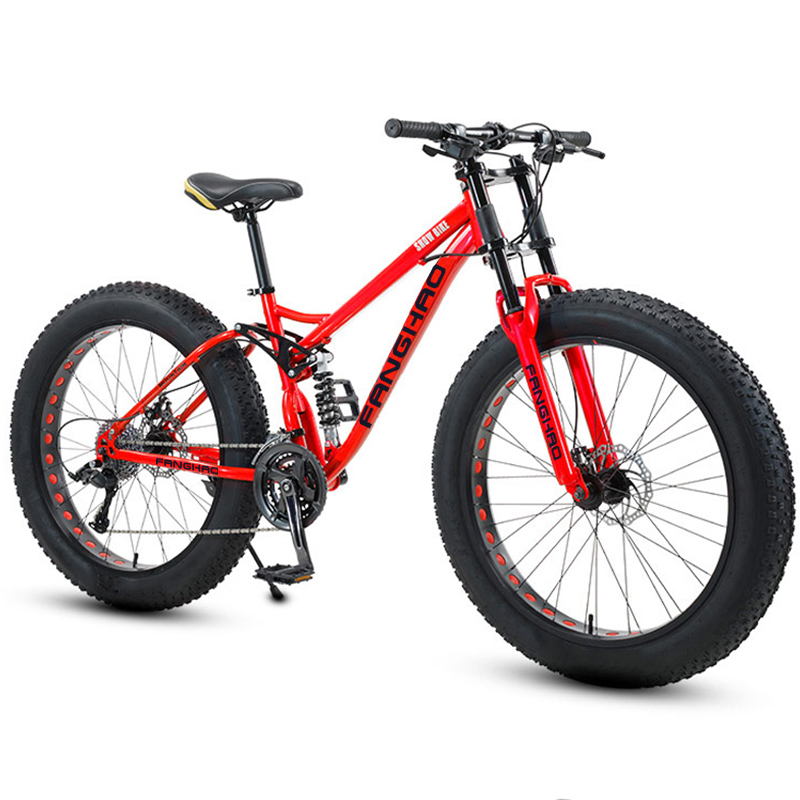 26 Inch Fat Tire Bike - 21 Speed Snow Bicycle for Snow