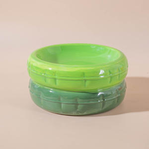 Macaron mangkuk keramik kucing dan anjing, mangkuk air dan makanan hewan peliharaan kualitas tinggi - Product Image 6