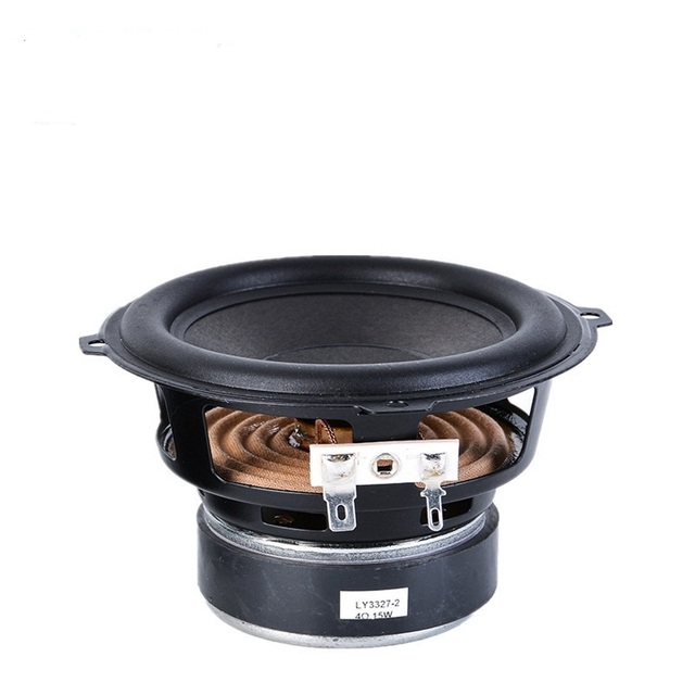 Factory OEM 4 Inch 104mm Full Range Speaker Driver  4Ohm 15W Black Painted Round Rubber Surround Outer Magnet Loudspeaker
