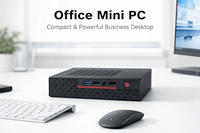 Mini PC de Oficina con Intel Core I3 I5 I7 7700HQ, DDR4 Máx. 32G RAM, VGA, Pantallas Dobles, 1*RJ45, Windows, Linux OS