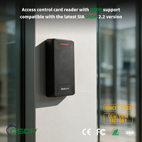 Lecteur de carte intelligente OSDP Wiegand RS485 sans contact 13,56 MHz Mifare NFC 125 kHz EM HID DESFire EV3 IP65 étanche pour accès aux portes