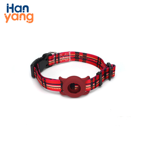 HanYang OEM Maßgefertigte Niedliche Haustier-<span class=keywords><strong>Tracking</strong></span>-Halsbänder Katzen-Nylonband AirTag <span class=keywords><strong>GPS</strong></span>-Tracker Schutz Reflektierendes Gehäuse Sicherheits-Haustierhalsband - Product Image 1