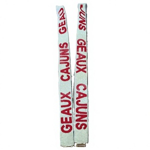 สายสะพายกระเป๋าแบบถักลูกปัด Geaux Cajuns สีแดง ปรับได้ พร้อมตะขอเกี่ยว สไตล์วินเทจ อุปกรณ์เสริมสำหรับกระเป๋าถือ - Product Image 1