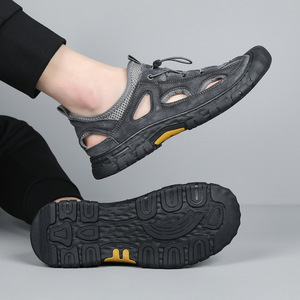 Baskets sportives en daim à lacets, respirantes, bout rond, semelle extérieure en caoutchouc, semelle intermédiaire en EVA, toutes saisons, couleur unie, chaussures pour hommes - Product Image 2
