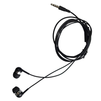 Mini auricular estéreo con cable para teléfono móvil de 3,5mm con micrófono en la oreja