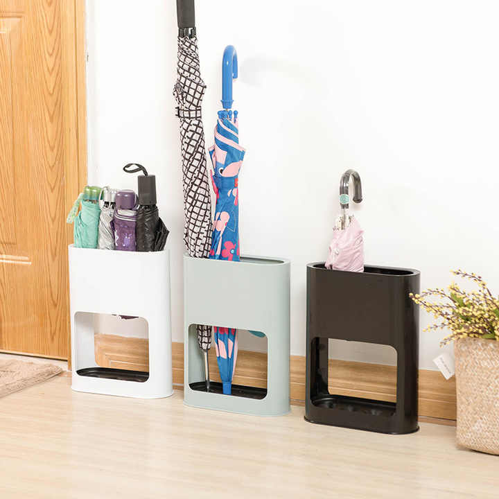 Portaombrelli In Ferro Con Vassoio - 21 Fori E 24 Ganci Per Ingresso O Ufficio - Foto 2