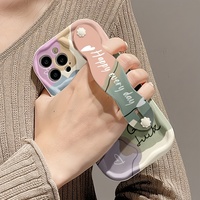Étui de téléphone imprimé coloré en caoutchouc souple pour protéger le téléphone des chutes, compatible 16 Pro Max