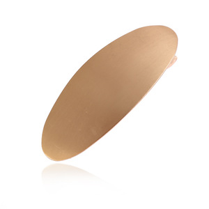 Pinza de pelo y pasador metálicos, pasadores de Primavera de estilo francés informales inteligentes, accesorios para el <span class=keywords><strong>cabello</strong></span> con Pinza de resorte ovalada cepillada dorada y plateada - Product Image 5