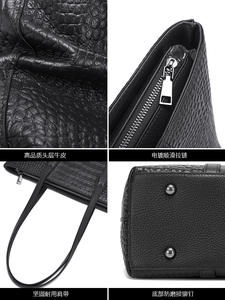 High Quality Genuine Leather Waterproof Women's <b>Tote</b> <b>Bags</b>-Large Capacity Fashion Minimalist <b>Vintage</b> Style Daily Use Shoulder <b>Bag</b> - Product Image 5