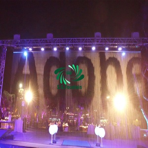 Stainless Steel Outdoor Water Show Graphic Curtain <span class=keywords><strong>Program</strong></span> Waterfall Water Digital Curtain Fountain For Stage Show - Product Image 1