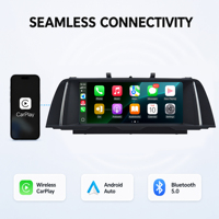 Écran tactile 10,25 pouces Plug and Play pour BMW Série 5 Série 7 F10 F01 CIC NBT Système Linux CarPlay sans fil Android Auto