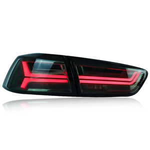 Luci per Auto Mitsubishi <span class=keywords><strong>Lancer</strong></span> 2009-2018, Fanale Posteriore <span class=keywords><strong>LED</strong></span> Rosso, Luce di Stop e Freno, Nuovo Accessorio Automobilistico 12V - Product Image 2
