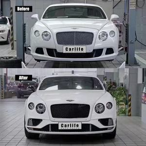 Pour Bentley Continental <span class=keywords><strong>GT</strong></span> 6.0/4.0 2012-2015 Changer pour 2019 Style Pare-chocs avant avec calandre Lèvres de pare-chocs arrière. - Product Image 1