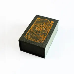 Cartas de oráculo de cristal en inglés, 78 Tarot, juego de mesa de adivinación, Tarot de bruja, 300 estilos con guía