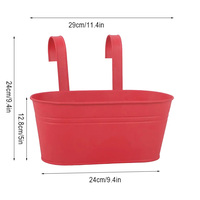 Poudre enduit fer moderne suspendu jardinière crochets Durable métal Pot de fleur maison jardin Patio intérieur mur décor