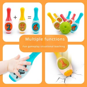 Juego de pelota deportiva <span class=keywords><strong>para</strong></span> interiores/exteriores <span class=keywords><strong>para</strong></span> juegos interactivos entre padres e hijos, bolera de juguete de plástico <span class=keywords><strong>para</strong></span> niños/niñas, juguete de baño elegante - Product Image 4